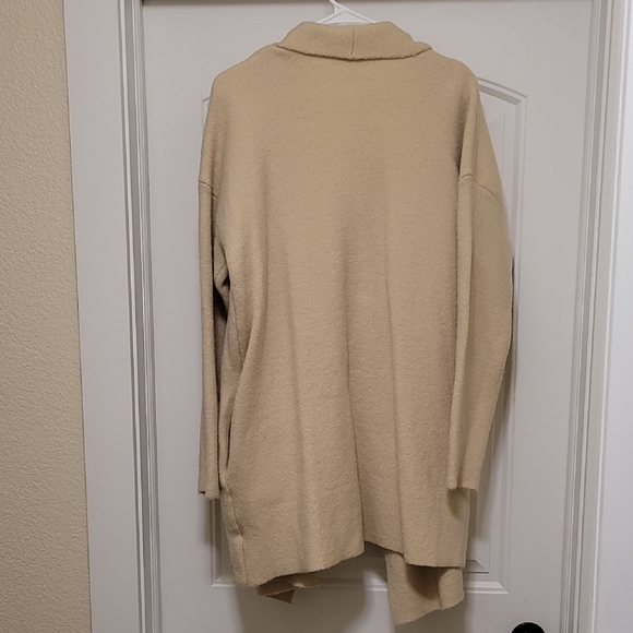 Baltic Born Women's Ellison Lapel Open Front Cardigan In Oatmeal - Picture 5 of 5